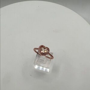 Rose Gold Heart Ring Size 10 1/2 10.5